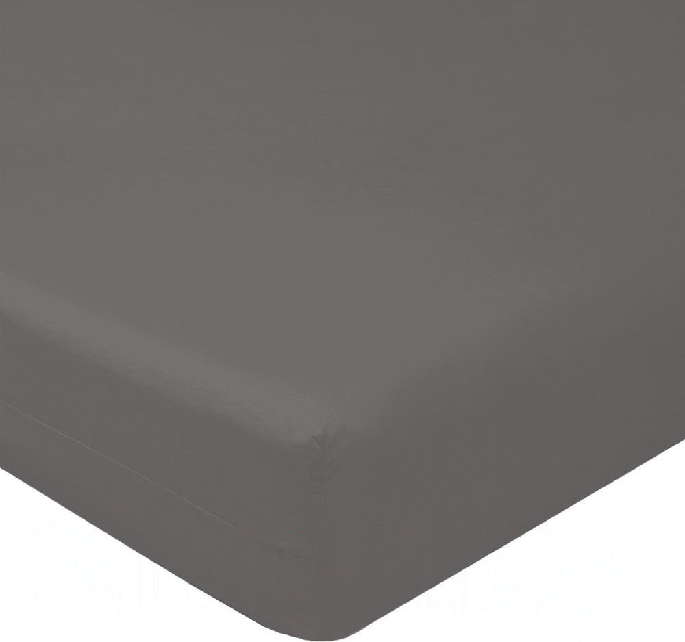 

Постельное белье Luxsonia Поплин на резинке 180x200 Мр0040-26 (графит)