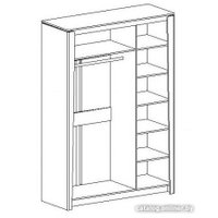 Шкаф распашной Мебельград Мальта 3-х дверный (дуб винтерберг)