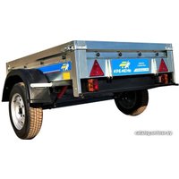 Одноосный прицеп Кремень Стандарт 2.0x1.3x0.3 (тент 70 см)