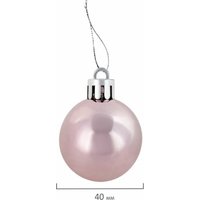 Елочная игрушка Золотая сказка 591715 (77 шт, розовый/белый)