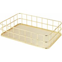 Домашний органайзер для косметики Monte Vita Корзинка 272481 (золотой)