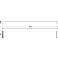 Держатель для полотенца Lauter 21SH42011 (Chrome)