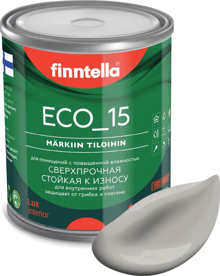 

Краска Finntella Eco 15 Kaiku F-10-1-1-FL082 0.9 л (серо-коричневый)