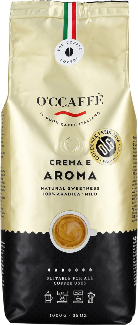 

Кофе O'ccaffe Crema e Aroma в зернах 1000 г
