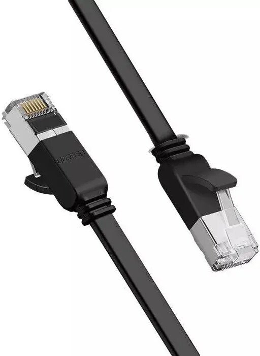 Кабель Ugreen NW101 50186 RJ45 - RJ45 (3 м, черный)