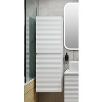  Runo Шкаф-пенал для ванной Соренто 40 / Тренто 40 горизонталь (белый)