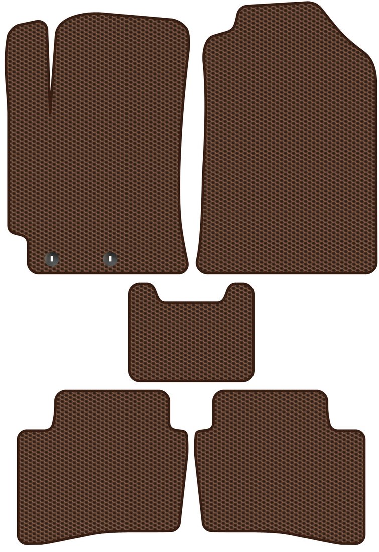 

Комплект ковриков для авто Alicosta Hyundai Solaris II (седан / HCR) 2017 - Н.В. (коричневый, сота)