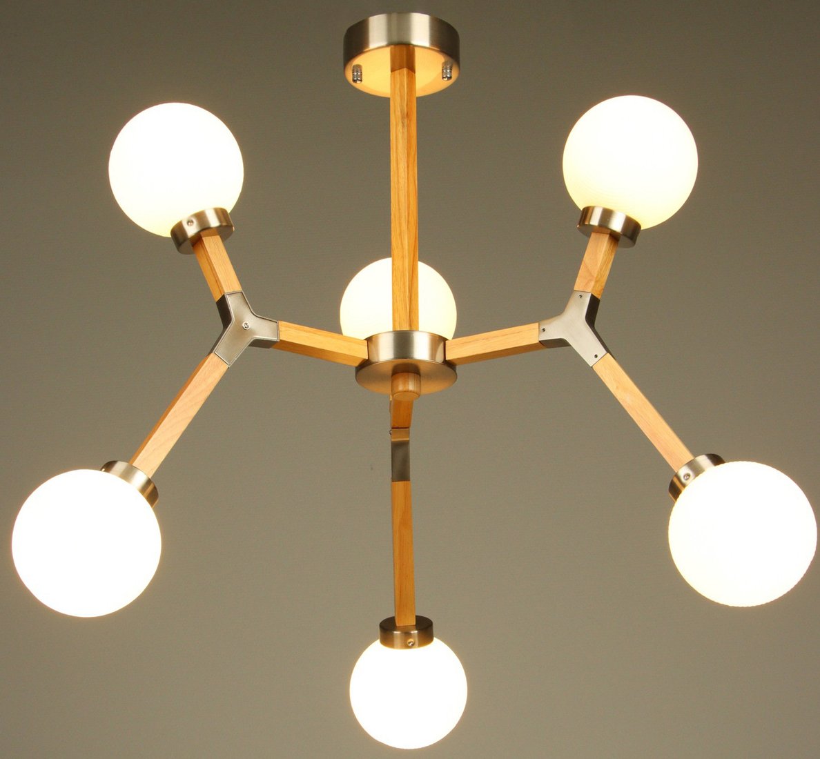 

Подвесная люстра BayerLux Молекула 10777126 (сатин/коричневый)