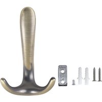 Крючок мебельный Lemax Roma трехрожковый (античная латунь)