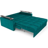 Диван Мебель-АРС Аккордеон Бакли НПБ 180x200 (бархат сине-зеленый Star Velvet 43 Black Green)