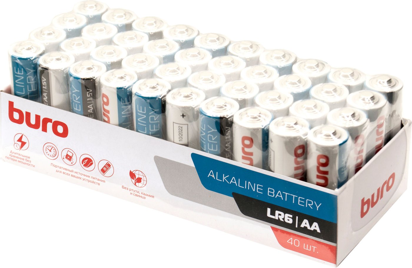 

Батарейка Buro Alkaline LR6 (40 шт)