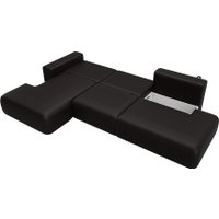 Угловой диван Лига диванов Лига-036 НПБ Модерн Лонг левый 127750L (экокожа Grifon 12 коричневый)