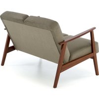 Диван Halmar Milano 2S tap. Castel 39 (оливковый/орех)