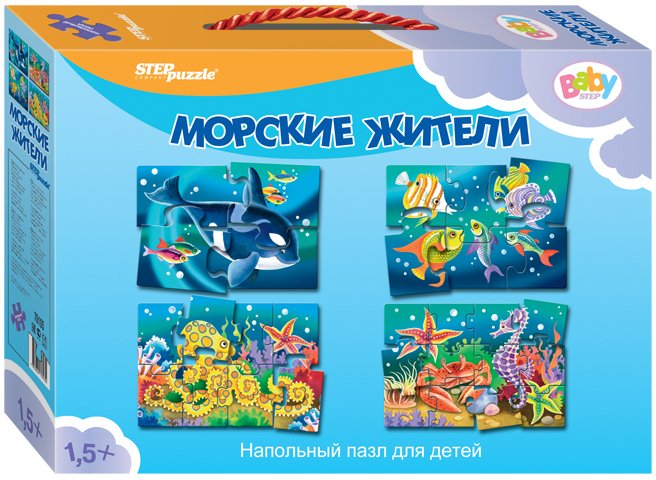 

Мозаика/пазл Step Puzzle Baby Step Морские жители 70105
