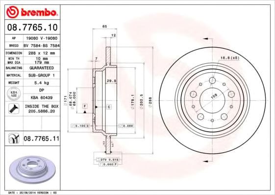 

Brembo 08776511