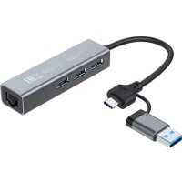 USB-хаб Digma DHUB-LAN-4port