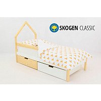 Кровать Бельмарко Skogen classic 583 (бежевый/белый)