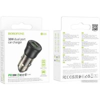 Автомобильное зарядное Borofone BZ25 (прозрачный)