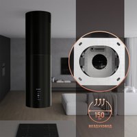 Кухонная вытяжка Weissgauff Tubus 1406 Island Black