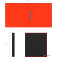 Папка-регистратор Erich Krause Accent 35 мм на 2 кольцаx 51078 (красный)