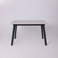 Кухонный стол Lepremo AV 1209/1 МДФ раздвижной 1200-1600x800 (Ароза светлая/черный)