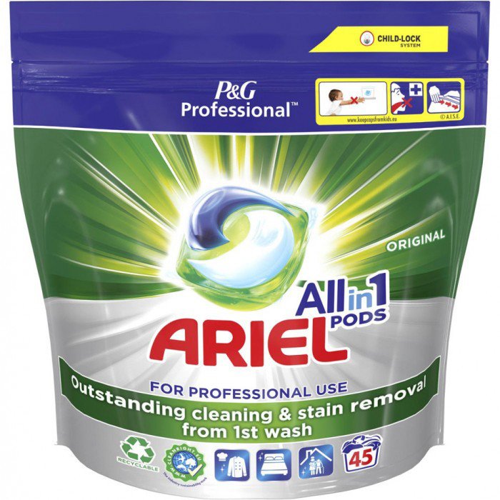 

Капсулы для стирки Ariel Все в 1 Original (45 шт)