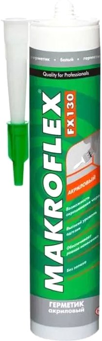 

Герметик Makroflex акриловый FX 130 (280 мл, белый)