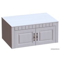 Антресоль Мебельград Прованс 2-х дверный (бодега белая-платина премиум)