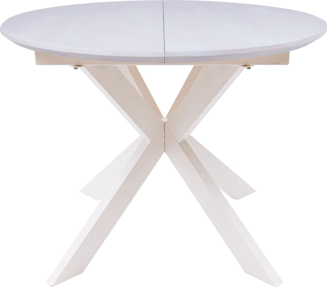 

Кухонный стол ОКА Раунд 100-140x75 (дуб вайт/белый)