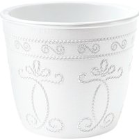 Кашпо La Decoro Ажур КШ-7967 (белый/белый)