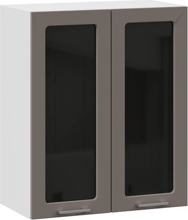 

Шкаф навесной Трия Габриэлла 1ВВ6С с двумя дверьми (белый/муссон)