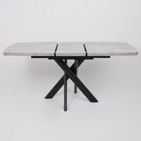 Кухонный стол Мамадома Leonel-130 раздвижной 130-165х85 (серый сланец/черный)