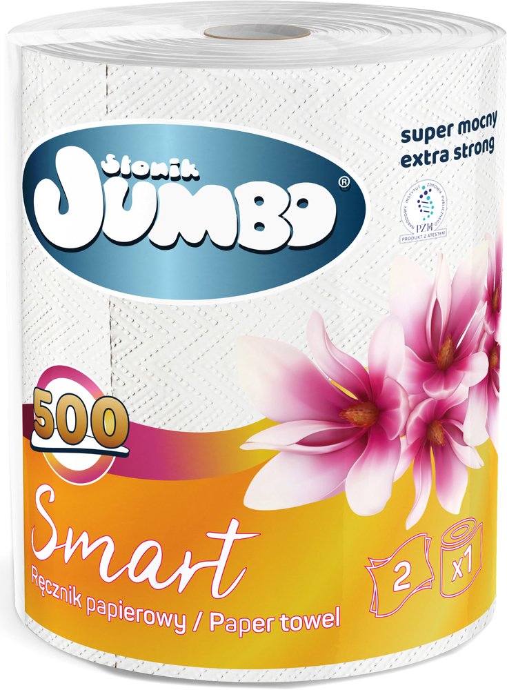 

Бумажные полотенца Slonik Jumbo Smart 2 слоя (1 рулон)