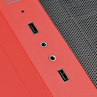 Корпус SilverStone RL08 (черный/красный)