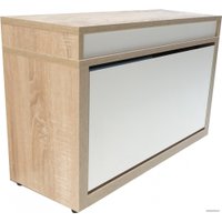 Тумба для обуви Анрат Элана 1к.80 дуб сонома/белый