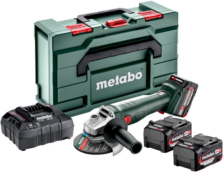 Угловая шлифмашина Metabo W 18 L 9-125 602249960 (с 3-мя АКБ, кейс)