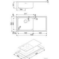 Кухонная мойка Smeg LEH150D