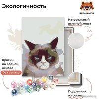 Картина по номерам Red Panda Недовольный Кот p54418