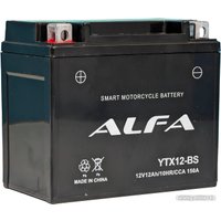 Мотоциклетный аккумулятор ALFA YTX12-BS (12 А·ч)