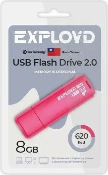 

USB Flash Exployd 620 8GB (красный)