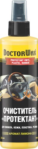 Doctor Wax Очиститель Протектант для винила, кожи, пластика, резины с запахом «лимон» DW5248 236 мл
