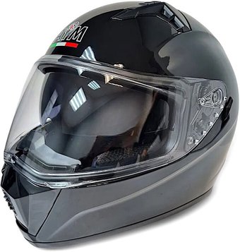 Мотошлем AIM JK320 320-001-XXXL (XXXL, черный глянец)