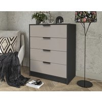 Комод Интерлиния Концепт КТ-К80 Глосс (антрацит/луна)