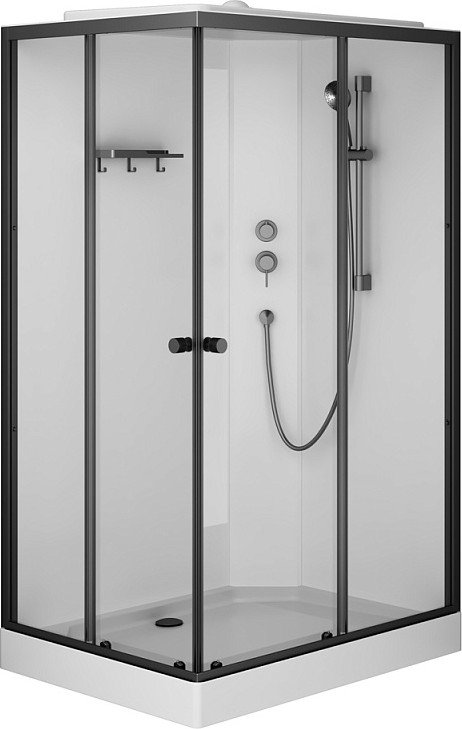 Душевая кабина AM.PM X-Joy 120x90 W94C-403-12090BT (черный матовый/прозрачное стекло)