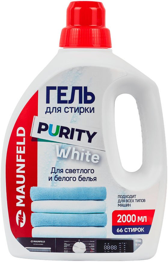 Гель для стирки MAUNFELD Purity White MWL2000PW 2 л