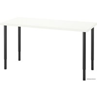 Стол Ikea Лагкаптен/Олов 594.171.72 (белый/черный)