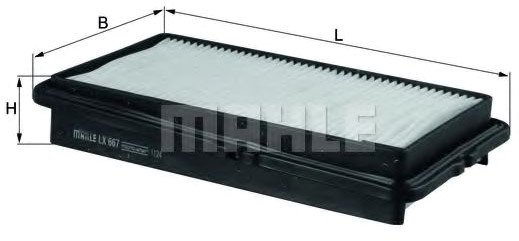 

Воздушный фильтр Mahle Knecht LX667