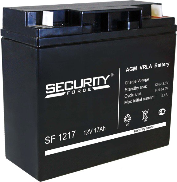 

Аккумулятор для ИБП Security Force SF 1217 (12В/17 А·ч)