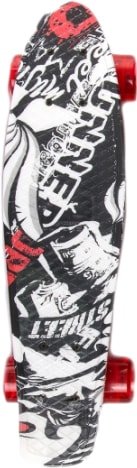 Пенниборд Amigo Rebel 2021 (черный/белый)