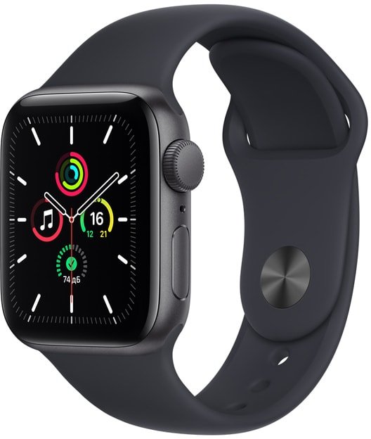 

Умные часы Apple Watch SE 40 мм (алюминий серый космос/полуночный)
